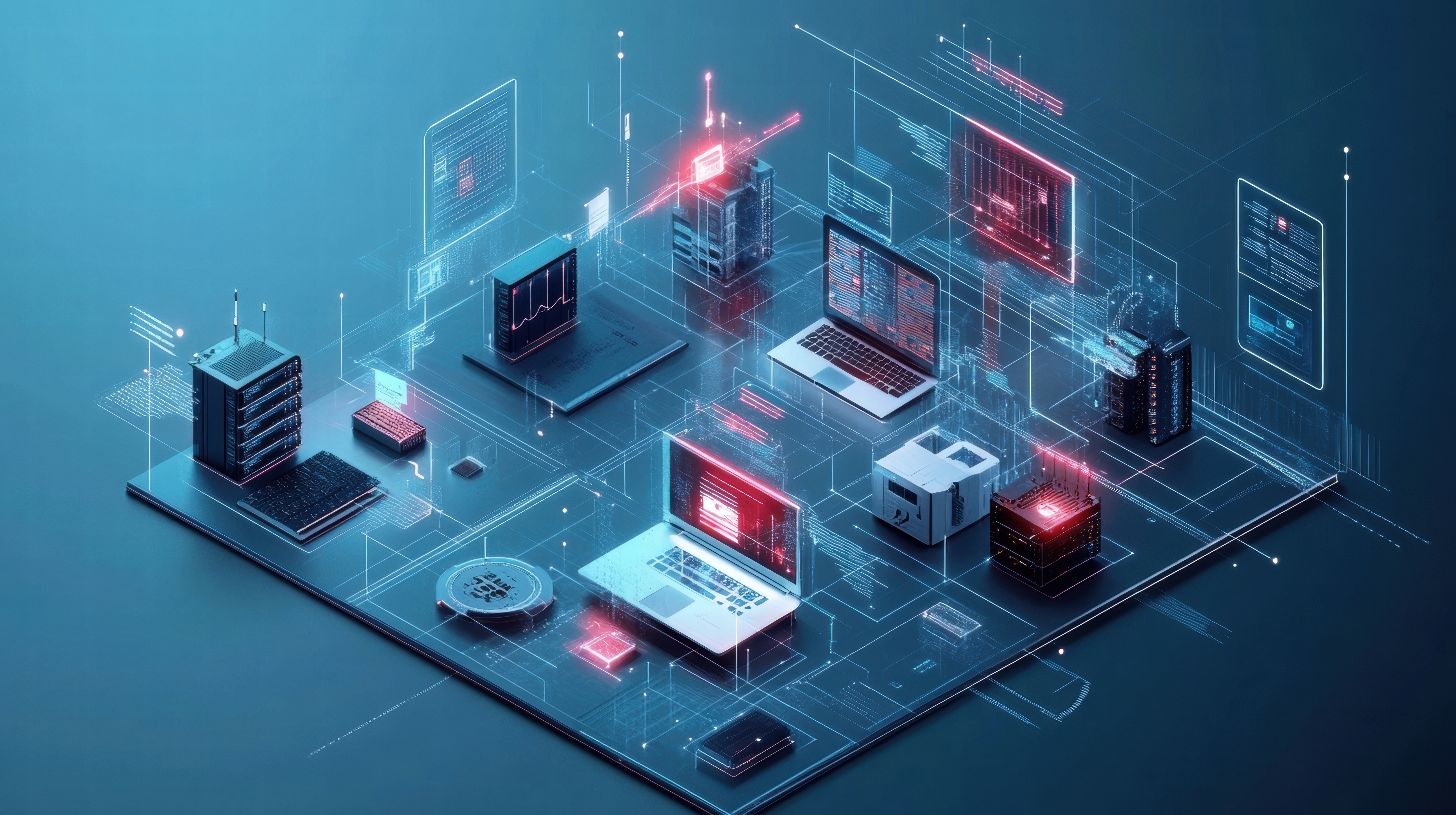 schéma sběru dat - přístroje, notebook