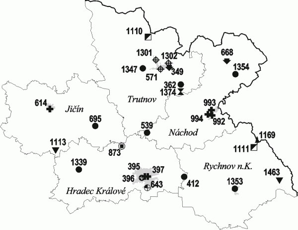 Map - Hradec Kralove region