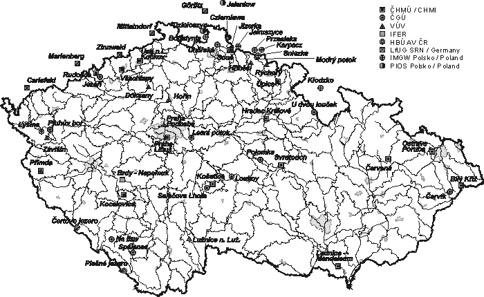 Station networks of precipitation and atmospheric deposition