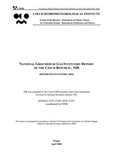 Detail publikace - NATIONAL GREENHOUSE GAS INVENTORY REPORT OF THE ...